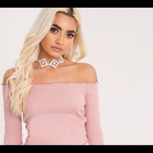 Dusty Pink Crop Top